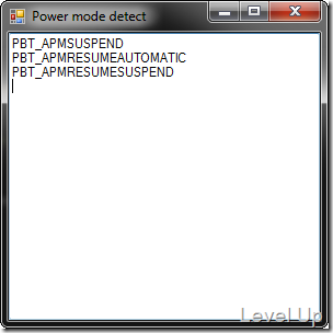[C#]Detect System Power State Changes and Sleep Mode