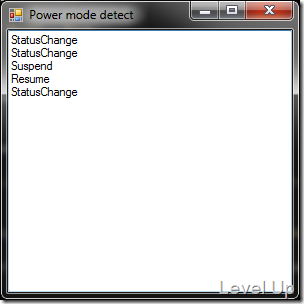 [C#]Detect System Power State Changes and Sleep Mode