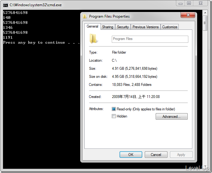 [C#][Extension Method]Get directory size