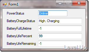 [C#]Check Current Power Status with the GetSystemPowerStatus API