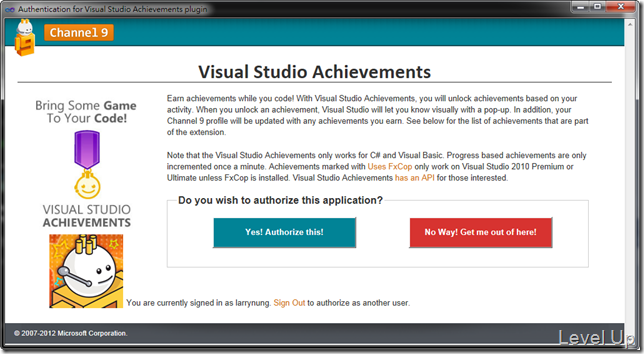 [Visual Studio]Introduce Visual Studio Achievements