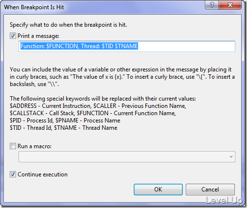 [Visual Studio]Using Tracepoints