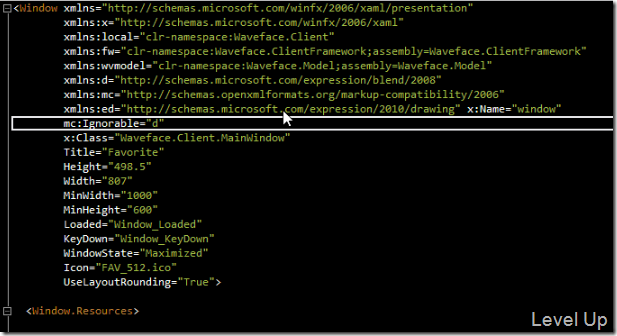 Use Xaml Styler to style your xaml code