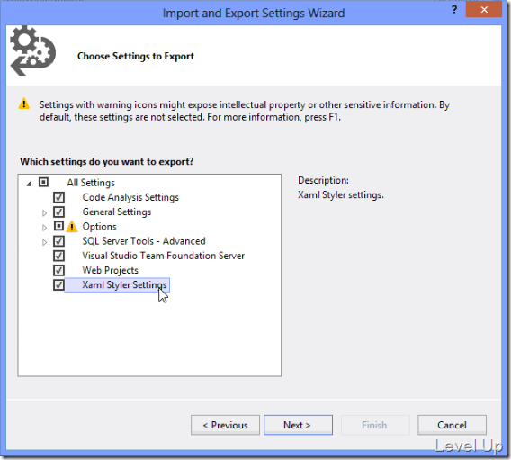 Use Xaml Styler to style your xaml code