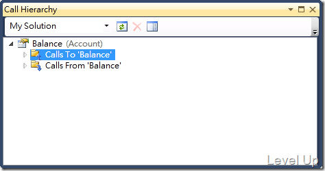 [Visual Studio]Visual Studio 2010 New Feature - Call Hierarchy