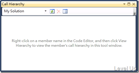 [Visual Studio]Visual Studio 2010 New Feature - Call Hierarchy
