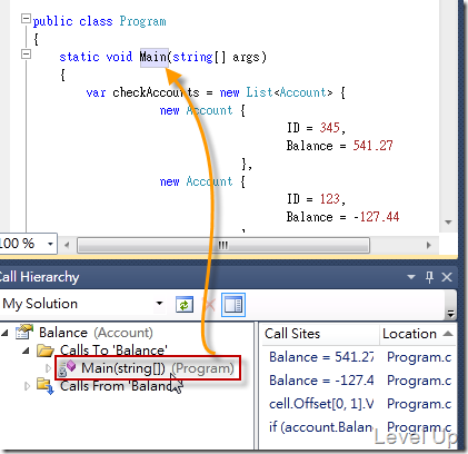 [Visual Studio]Visual Studio 2010 New Feature - Call Hierarchy