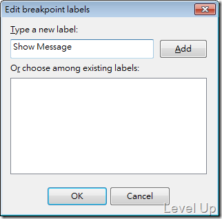 [Visual Studio]Visual Studio 2010 New Feature-Breakpoint Labeling、Searching、Import/Export