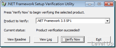[.NET Resource].NET Framework Setup Verification Tool