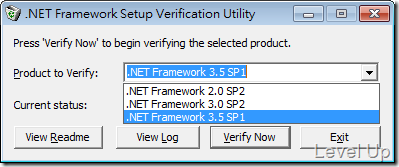 [.NET Resource].NET Framework Setup Verification Tool