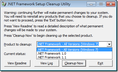 [.NET Resource].NET Framework cleanup tool
