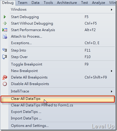 [Visual Studio]Visual Studio 2010 New Feature - DataTips