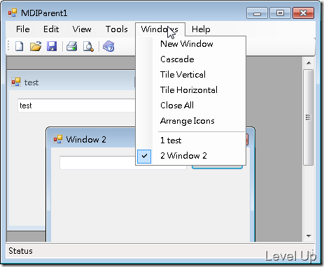 [VB.NET]Fix the MDI Child Form List Not Updating in Real Time