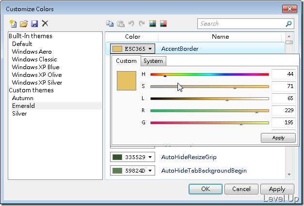 [.NET Resource]Visual Studio Color Theme Editor