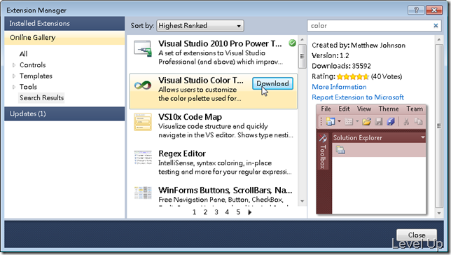 [.NET Resource]Visual Studio Color Theme Editor