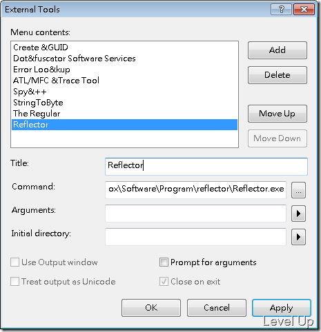 [Visual Studio]Add Your Favorite Tools to the Visual Studio Tools Menu