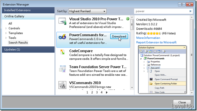 [.NET Resource]PowerCommands