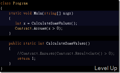 .NET 4.0 New Feature - Code Contracts (Part 3) Contract.Assert & Contract.Assume