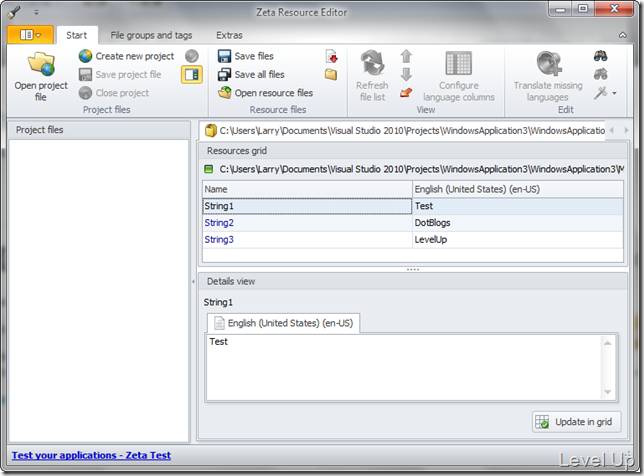 [.NET Resource]Zeta Resource Editor - A Handy Resource File Editor