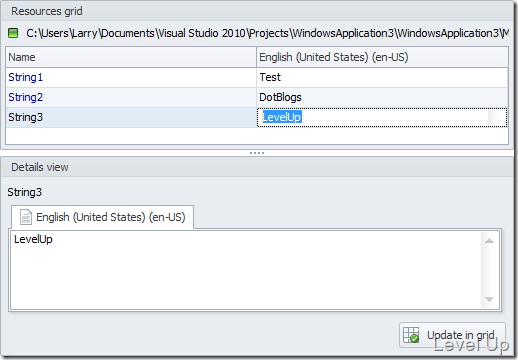 [.NET Resource]Zeta Resource Editor - A Handy Resource File Editor