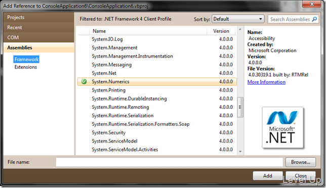 .NET 4.0 New Feature - Complex