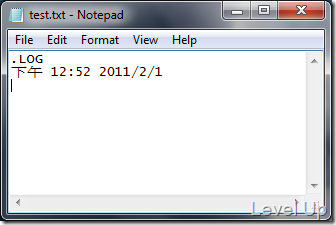 [Software]Notepad's .LOG feature