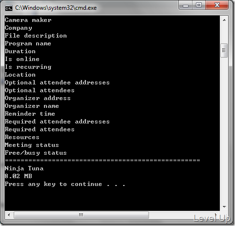 [C#]Get Detailed Metadata from a File