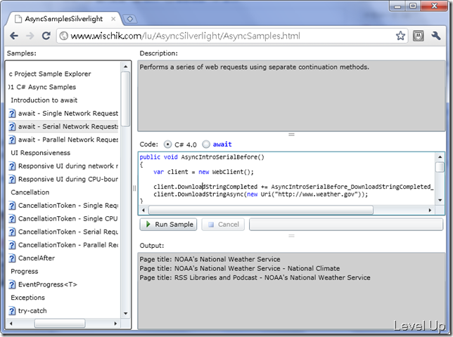 [.NET Resource]101 Async Sample in C# and Visual Basic