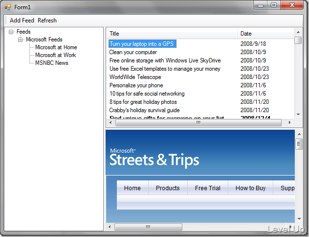 [C#]Windows RSS Platform