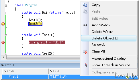 [C#][Visual Studio]Debug With Object ID
