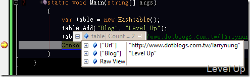 [C#][Visual Studio]Customize Debug Info with DebuggerTypeProxyAttribute