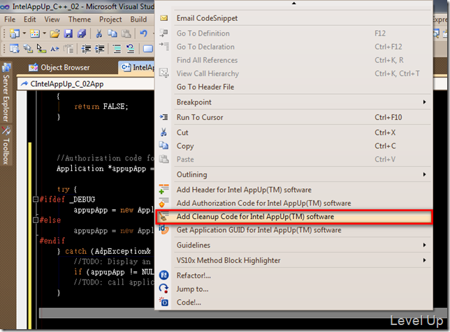 [IADP]C++ Intel AppUp Application Develop Process