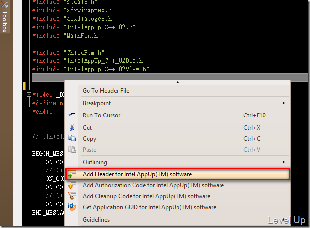 [IADP]C++ Intel AppUp Application Develop Process
