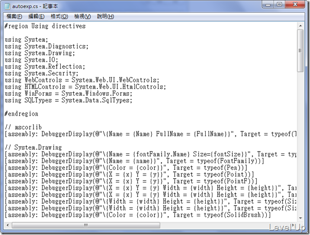 [Visual Studio][C#]How to Customize Debug and Watch Messages for Built-in BCL Classes