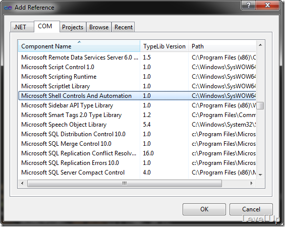 [C#]How to Zip and Unzip Files Using the Windows Shell