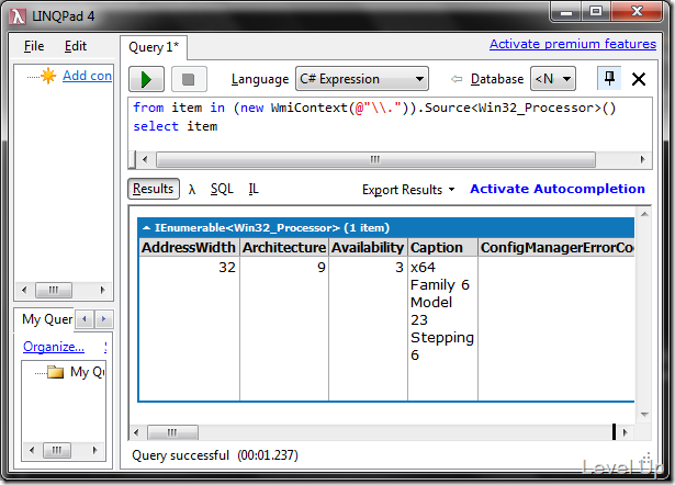 [C#][Linq]LINQ To WMI