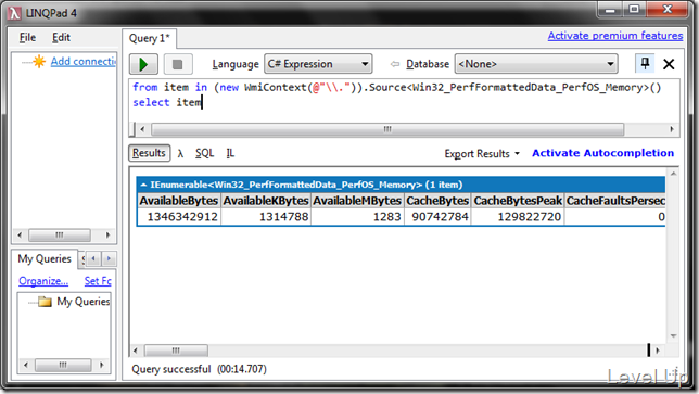 [C#][Linq]LINQ To WMI