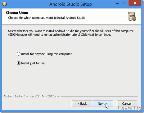 Prepare android development environment with Android Studio