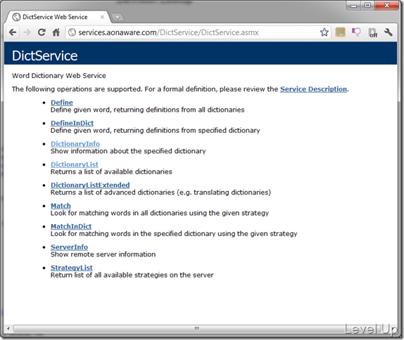 [C#]DictService