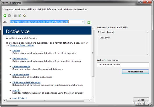 [C#]DictService