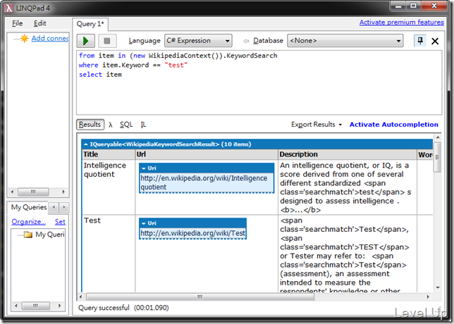 [C#][Linq]Linq to Wikipedia