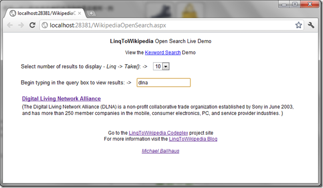 [C#][Linq]Linq to Wikipedia