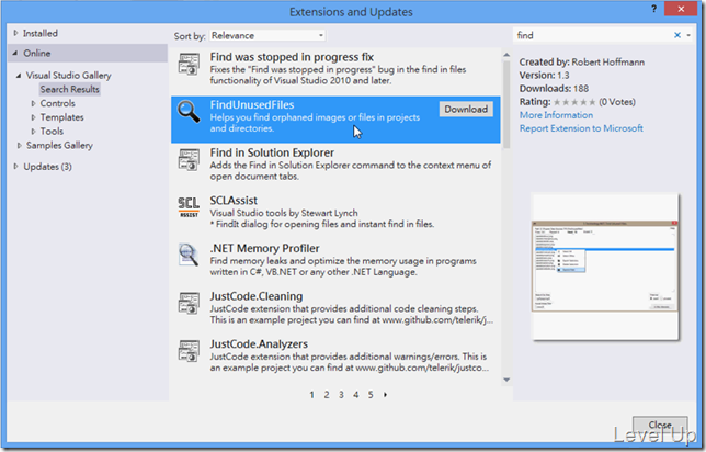 [Visual Studio]Find Unused Files v1.3