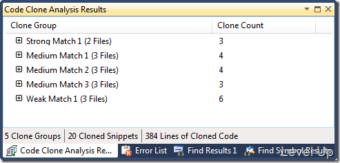[Visual Studio]Visual Studio 2011 Preview New Feature - Code Clone Analysis