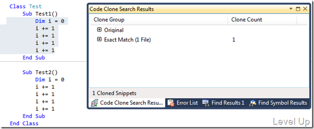 [Visual Studio]Visual Studio 2011 Preview New Feature - Code Clone Analysis