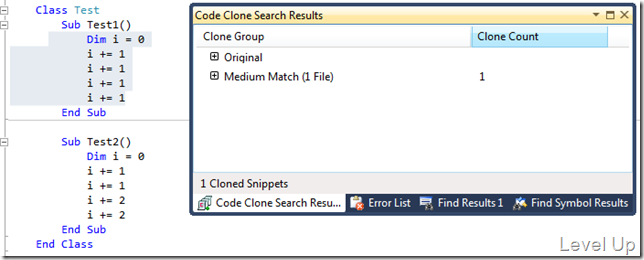 [Visual Studio]Visual Studio 2011 Preview New Feature - Code Clone Analysis
