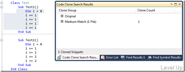 [Visual Studio]Visual Studio 2011 Preview New Feature - Code Clone Analysis