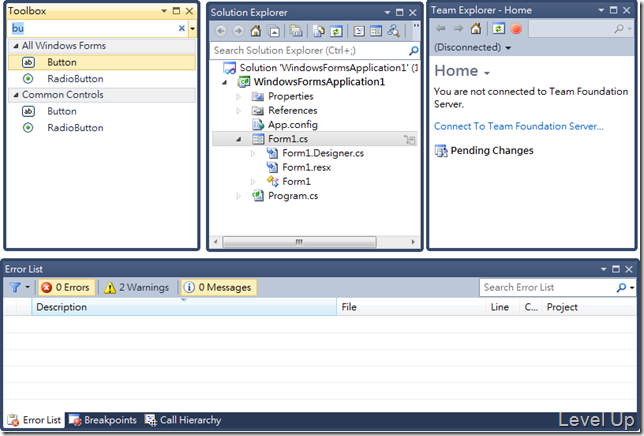 [Visual Studio]Visual Studio 2011 Preview New Feature - Tool window search