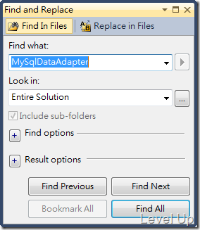 [Visual Studio]Visual Studio 2011 Preview New Feature - Find and Replace control improvements