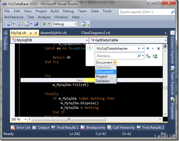 [Visual Studio]Visual Studio 2011 Preview New Feature - Find and Replace control improvements